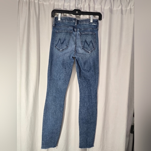 Mother The Looker Ankle Fray Jeans In Groovin' Color Sz 25 - Picture 6 of 15